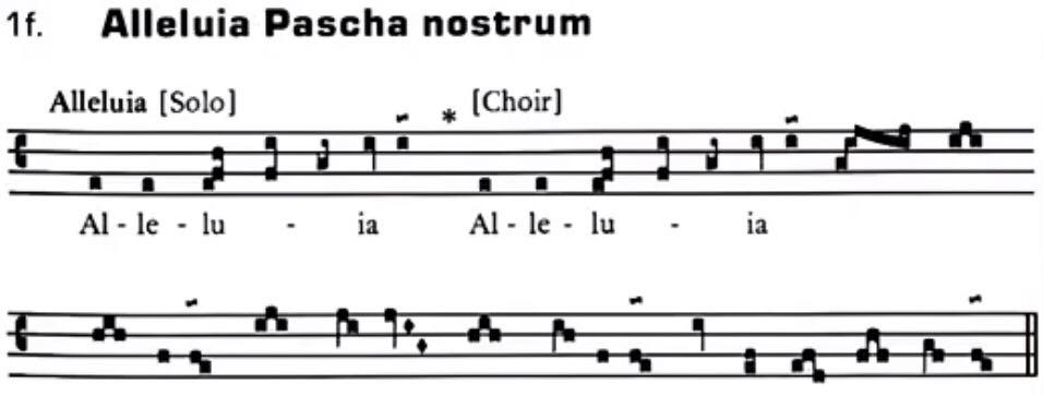 《viderunt omnes(意为大千世界)首先出现的是单声部的格里高利圣咏