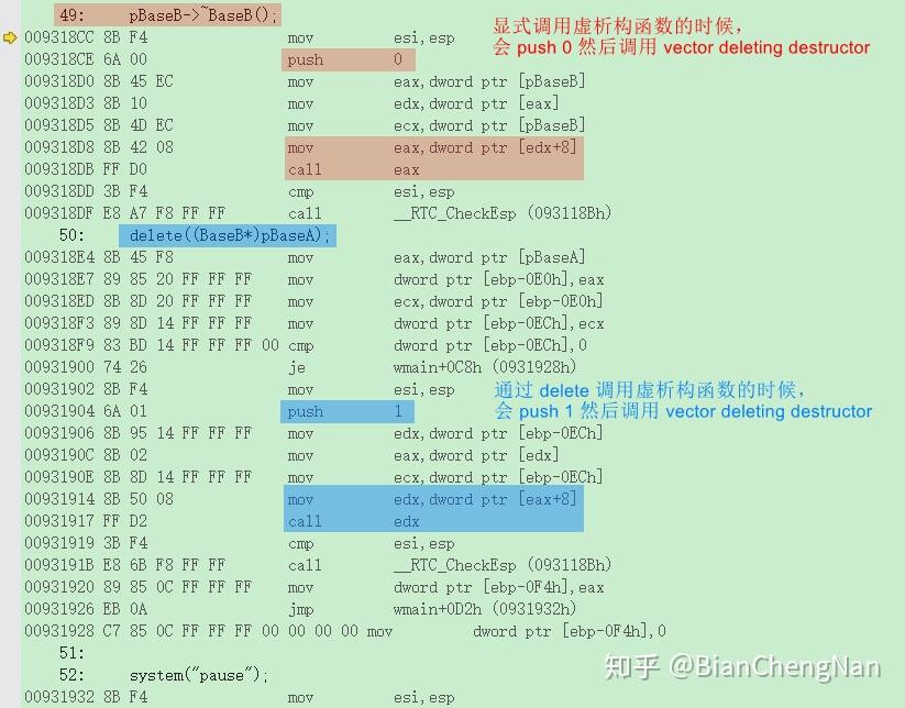 c++ | 有趣的动态转换之 delete 崩溃探究兼谈基类虚析构的重要性 - 知乎