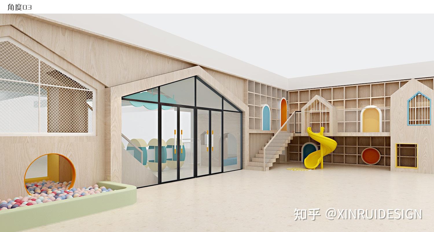 原木·童趣·简约风的幼儿园室内设计 | 甲方审美中的一股清流!