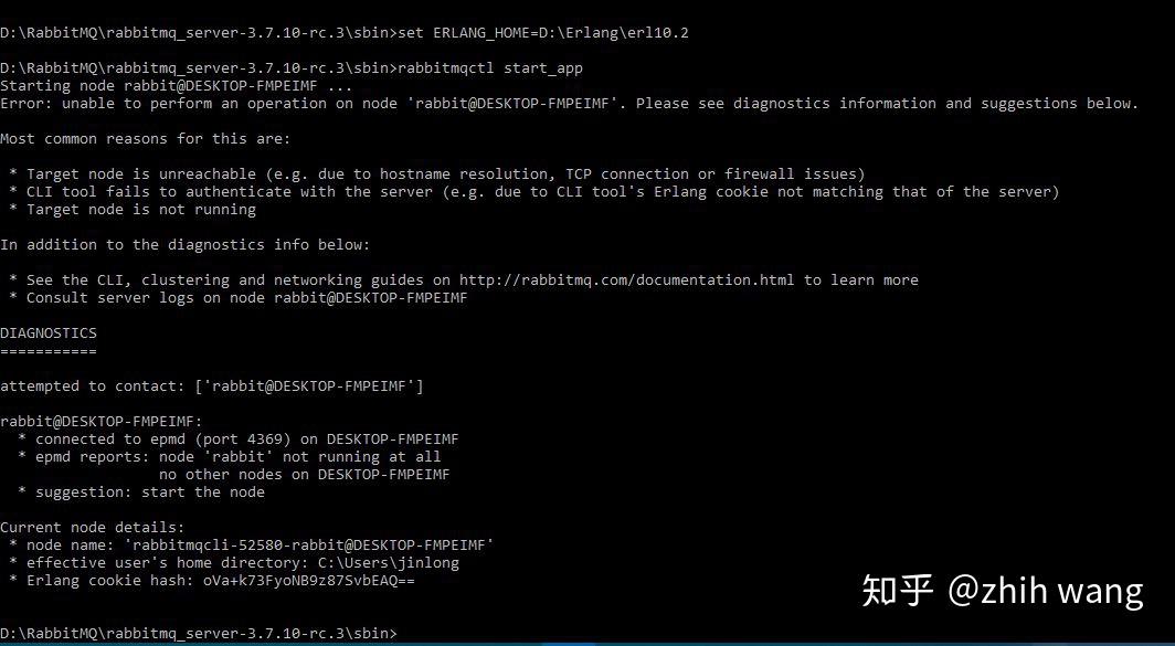 Windows10安装RabbitMQ 知乎