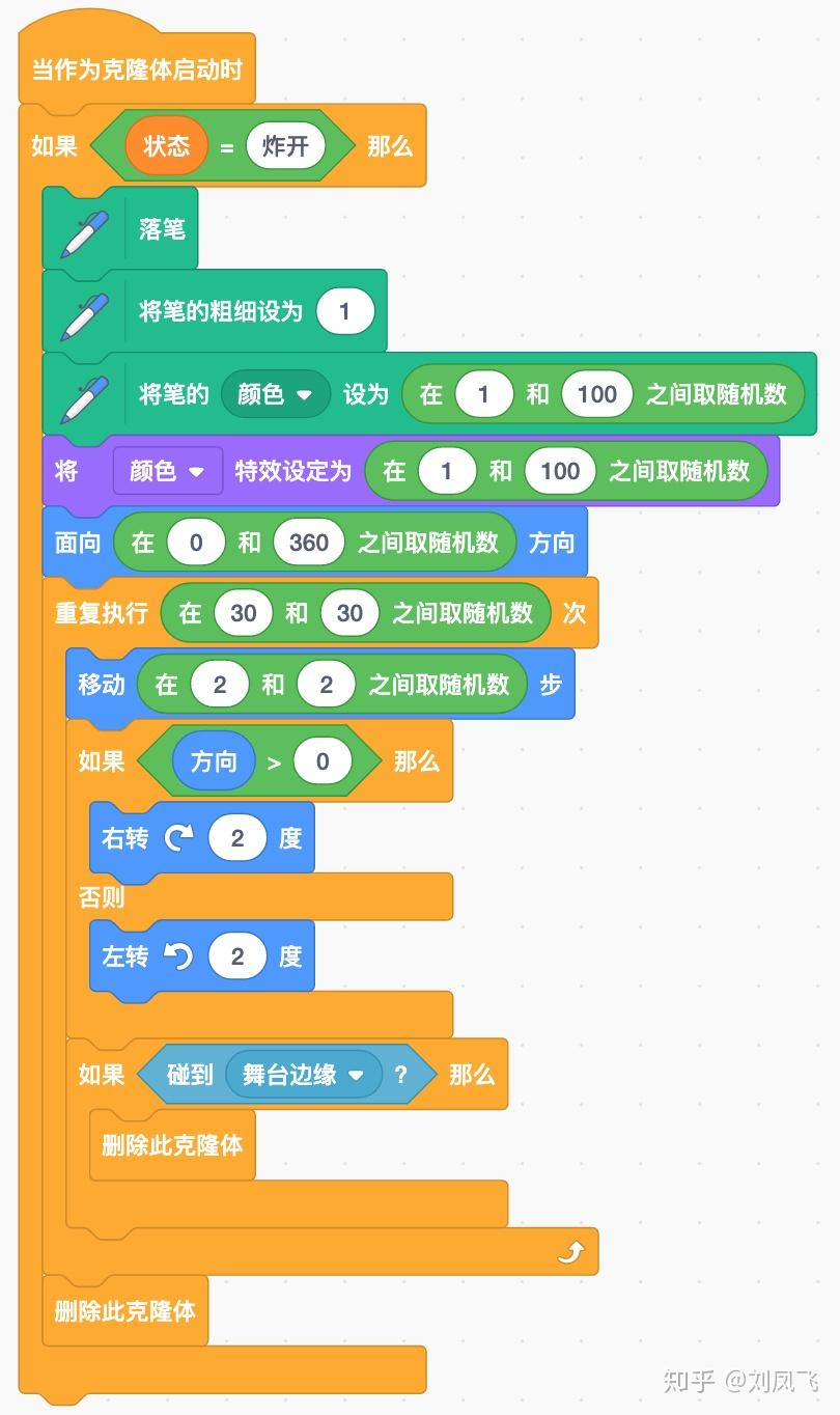 scratch制作各种烟花效果