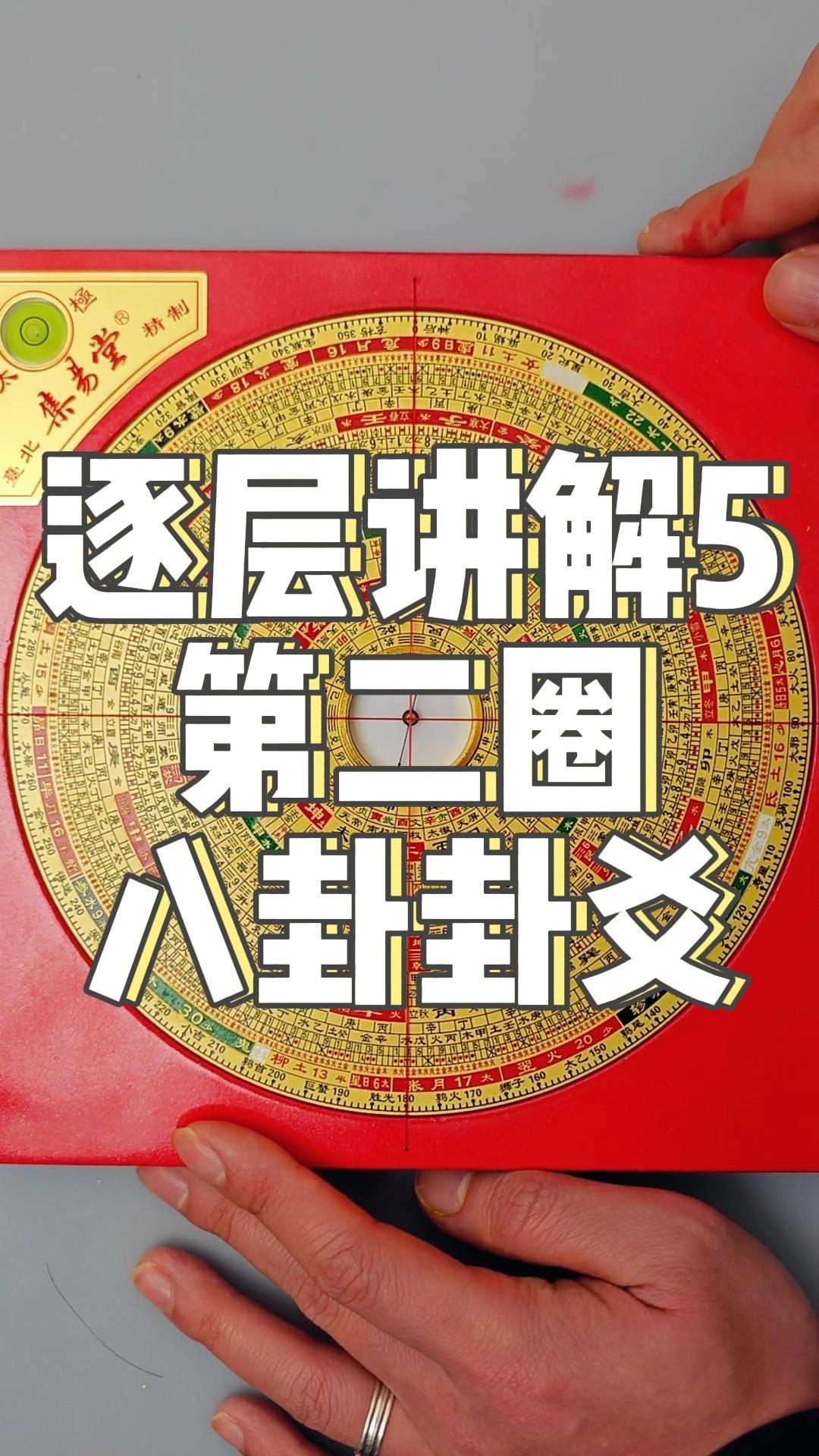 集易堂罗盘逐层讲解5第二圈八卦卦爻