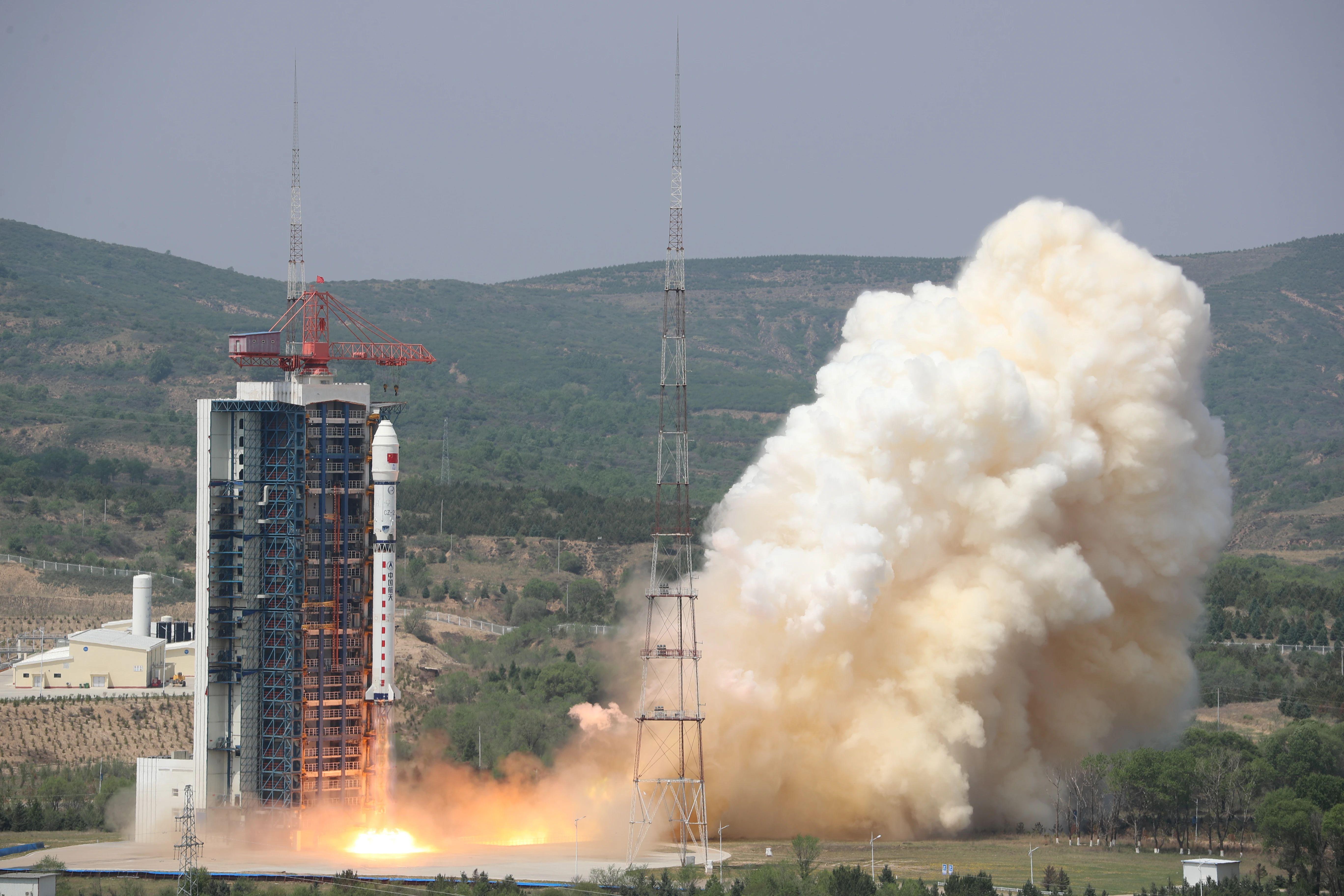 火箭搭载北京三号c星座4颗遥感卫星从太原发射场9号工位发射升空,将
