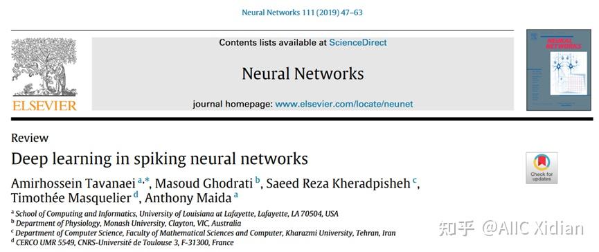 研读|Deep Learning in Spiking Neural Networks - 知乎