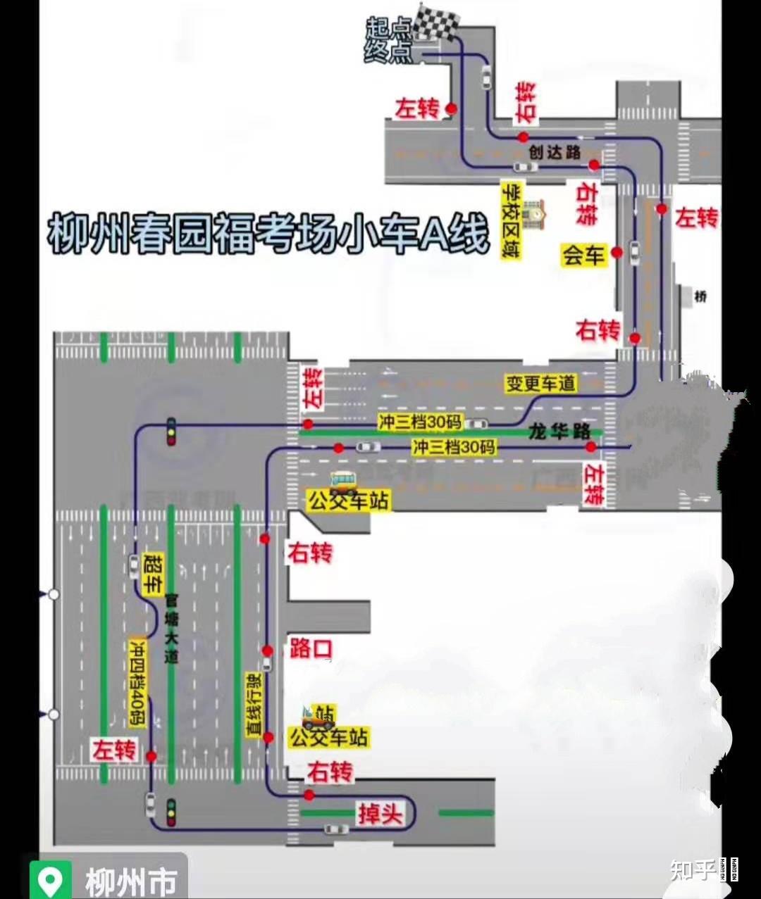 洛阳新区科目三线路图图片