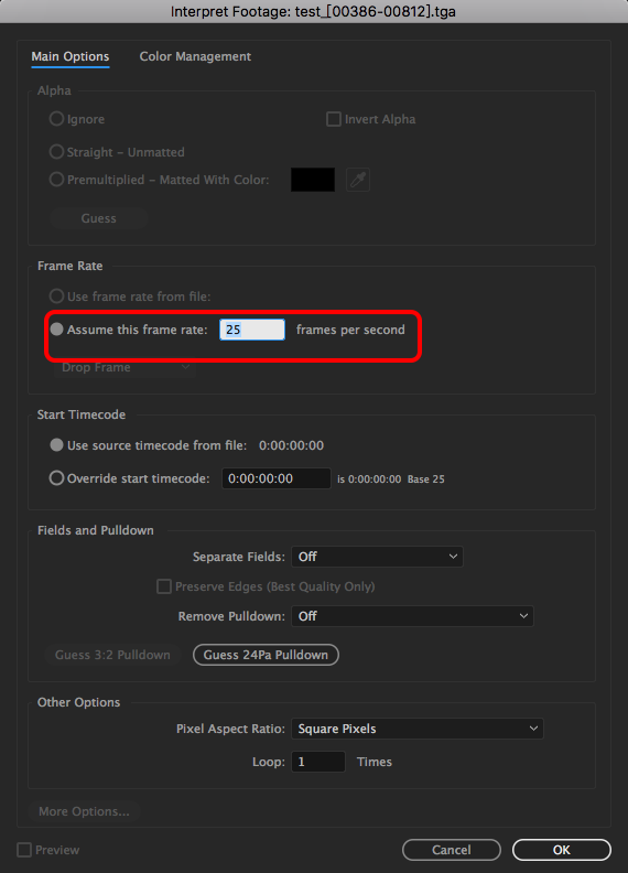 帮我解决ae导入序列图片压缩视频有关问题?