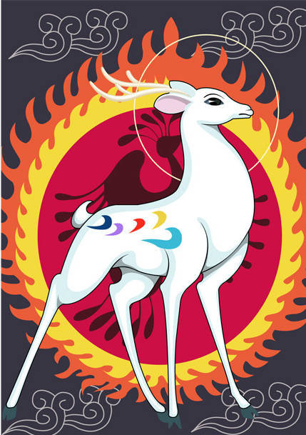 【圣兽 九色鹿】