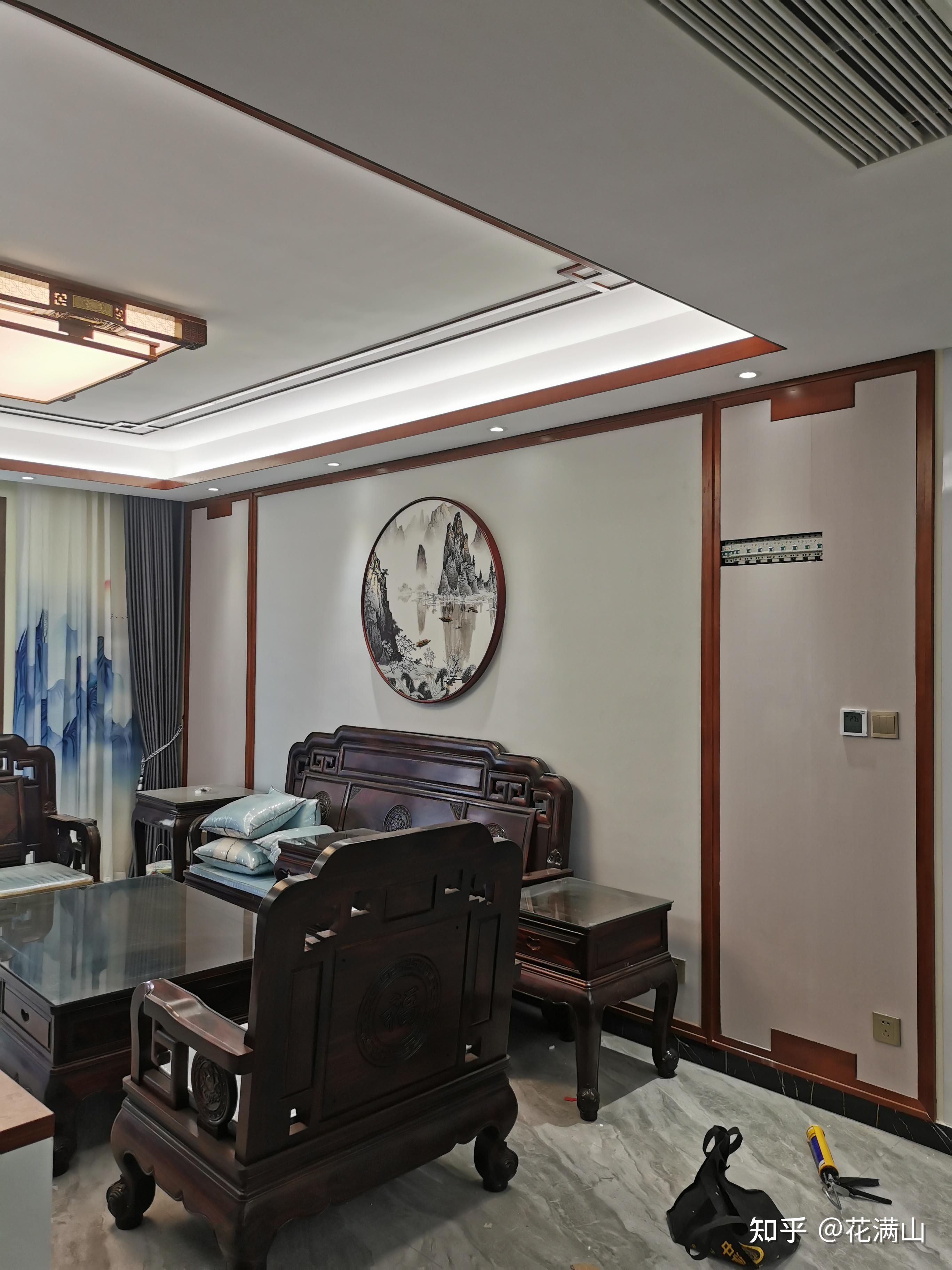 高端墙面—新中式背景墙分享