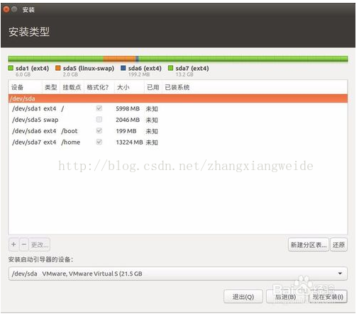 ubuntu35g硬盘分区