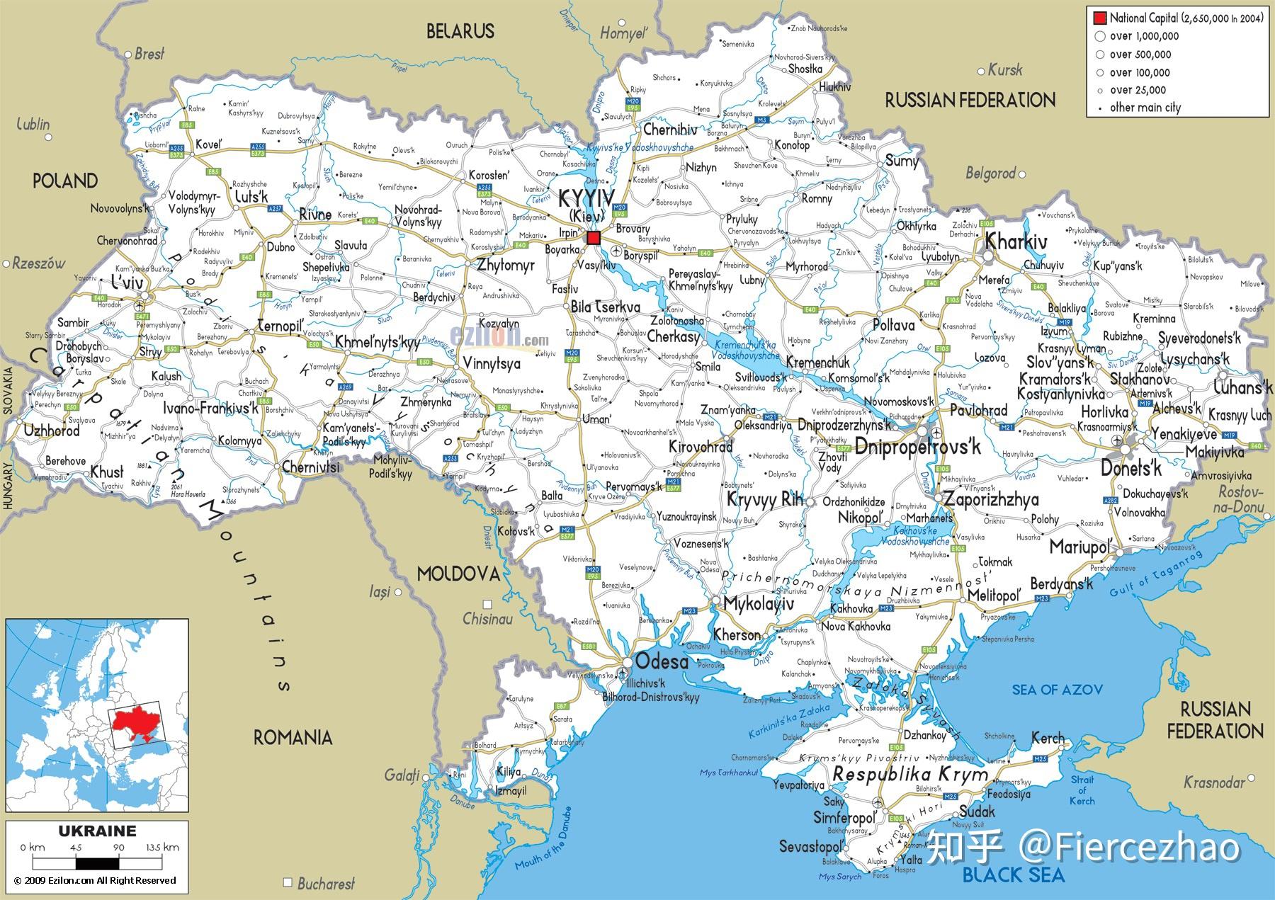 乌克兰高清地图将成为历史地图内外网搜刮