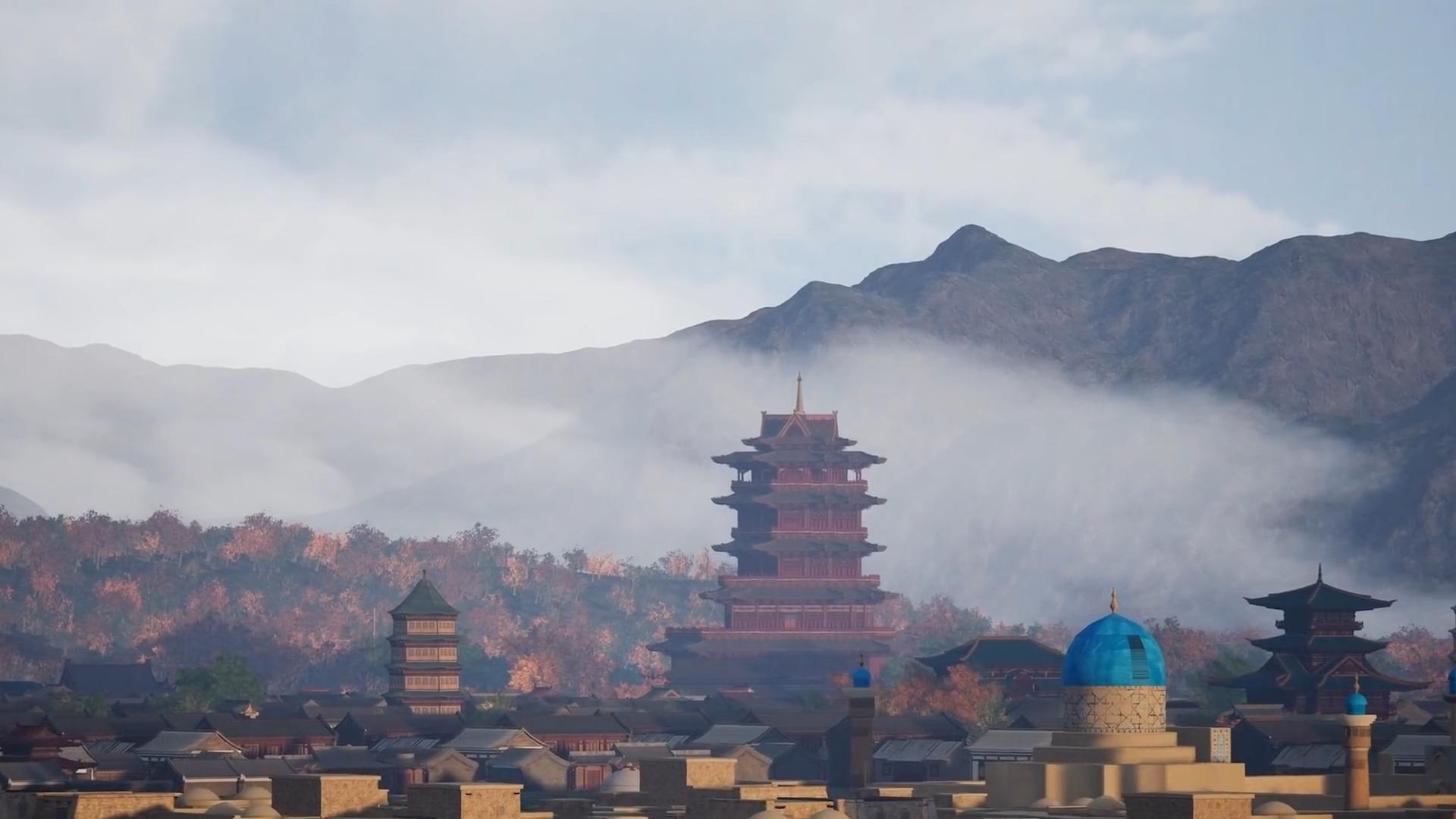 大蒙古国的世界中心哈拉和林3d复原