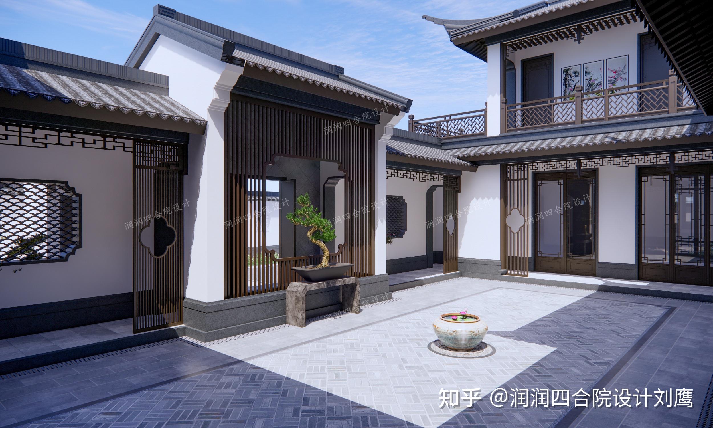 润润四合院设计刘鹰:四川两层苏式四合院祖宅25×18.5,游花园,享田园生活 - 知乎