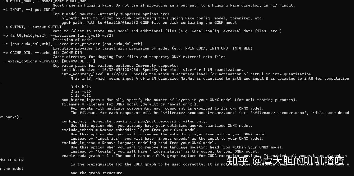 如何使用ONNX Runtime GenAI转换模型 - 知乎