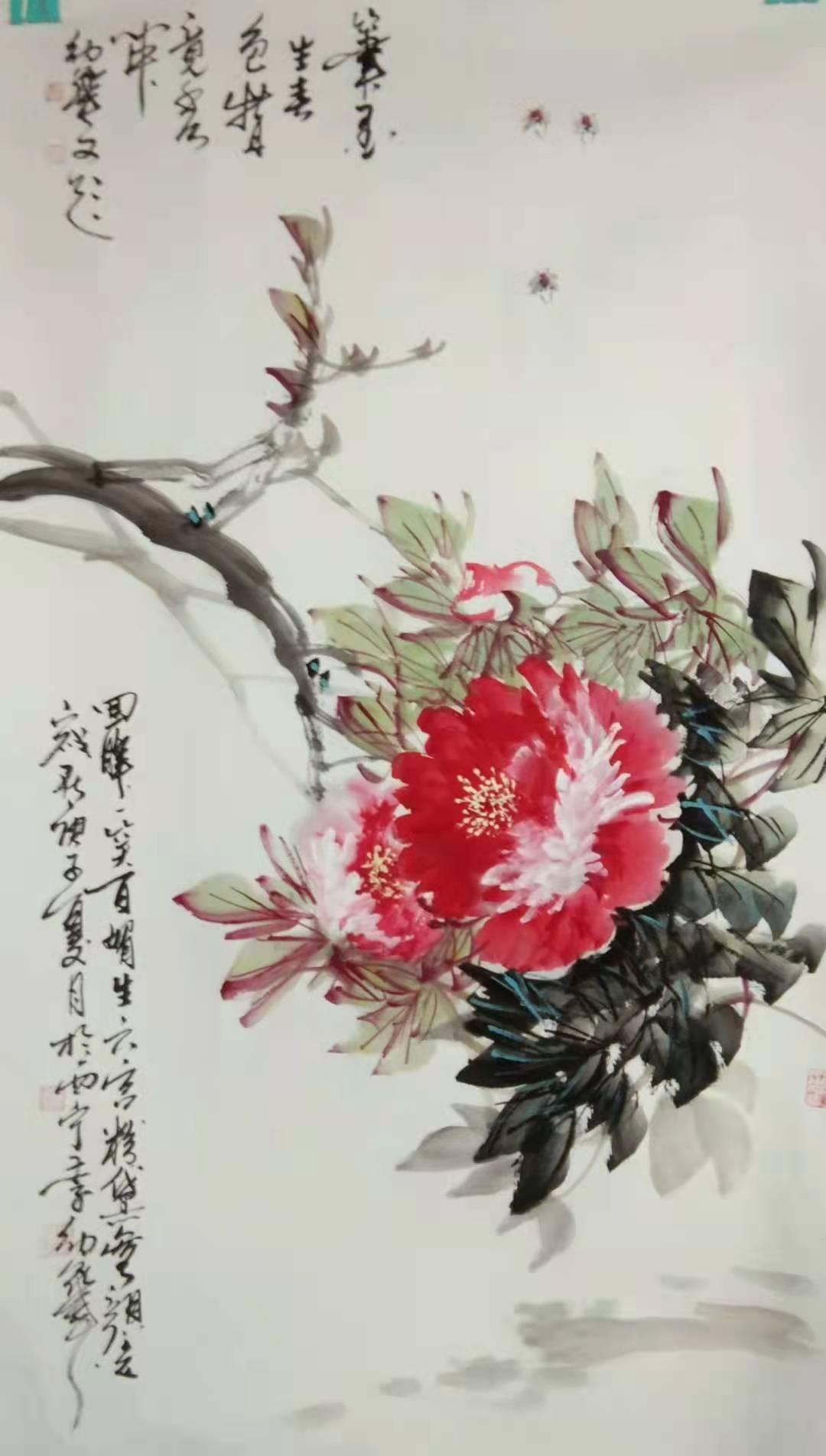 牡丹国画大师李幼华图片