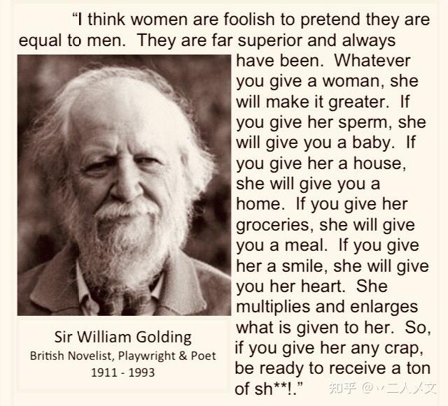 如何评价william golding的这段话? - 知乎