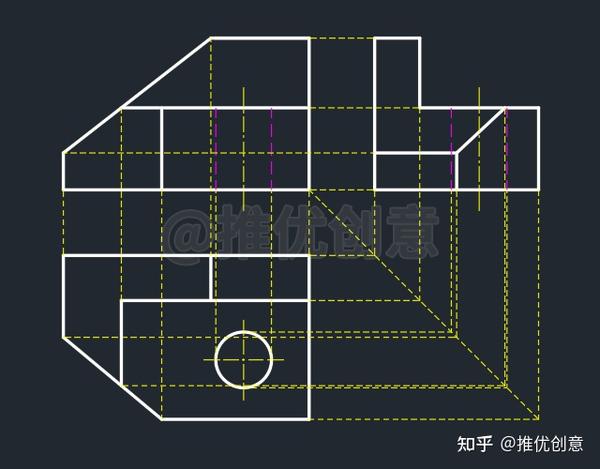 补全投影图中所缺图线图片