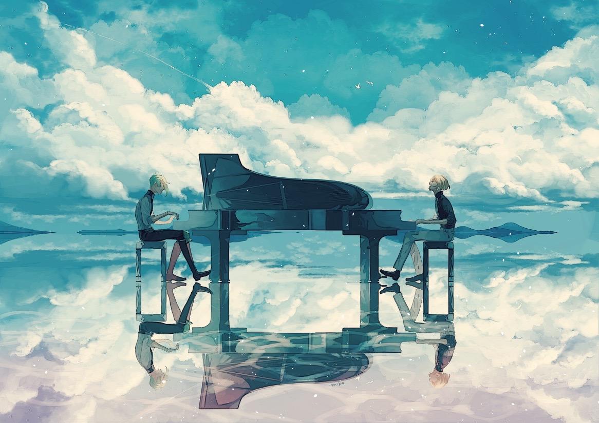 有没有弹钢琴的壁纸呐