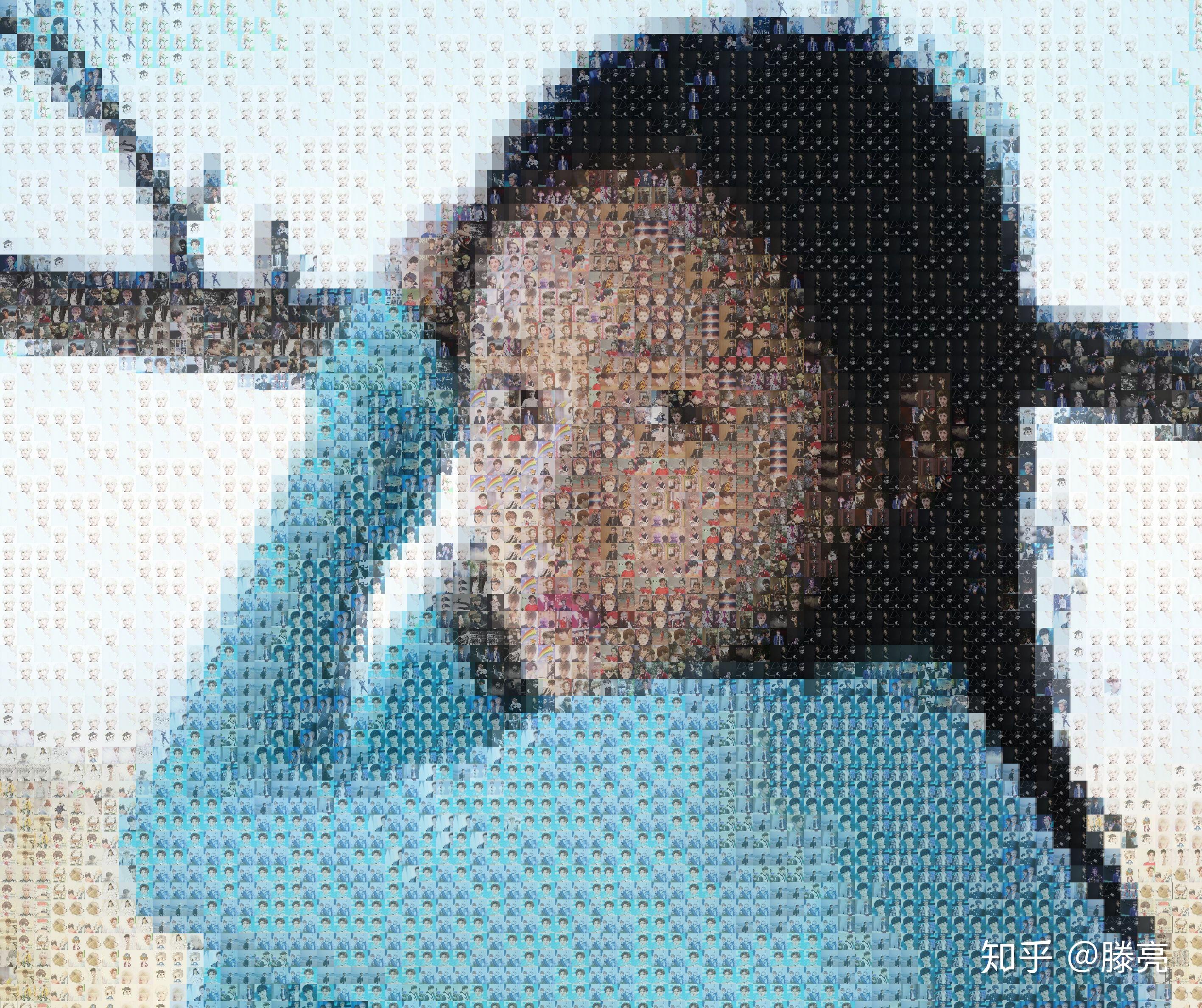 把很多小照片拼成一张大照片是怎么做的? - 知乎