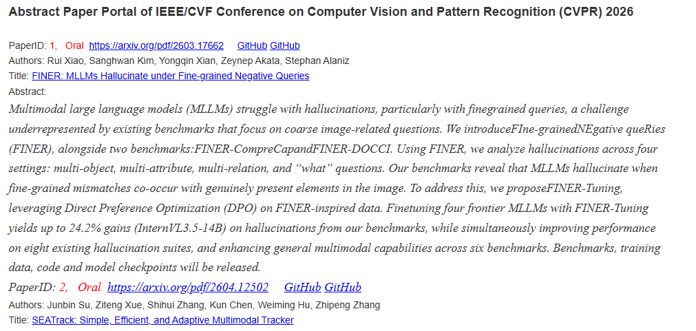 CVPR 2026 收录论文集汇总 - 知乎