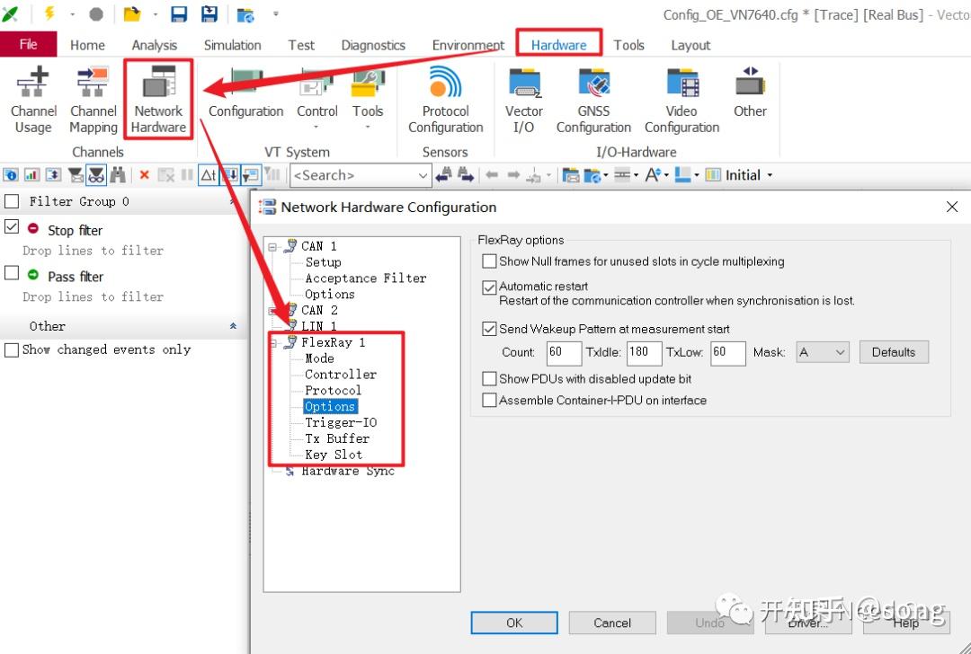 CANoe使用：如何配置CAN、Flexray、Lin唤醒帧 知乎