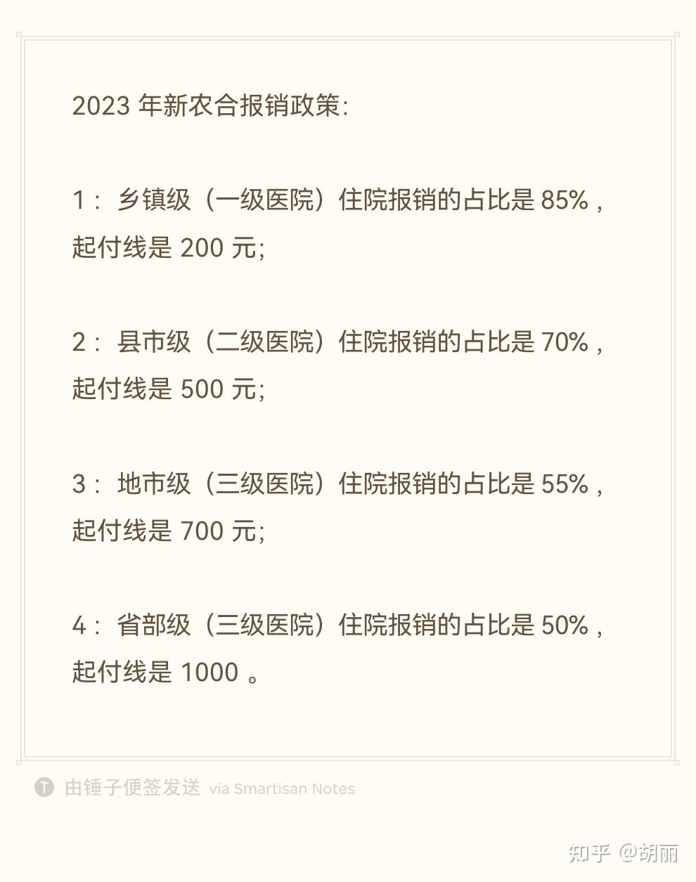 请问有真正了解四川新农合的报销标准和比例的吗?