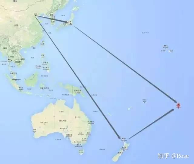 大溪地的地理位置正好位于太平洋的中心,离哪个国家都不近.