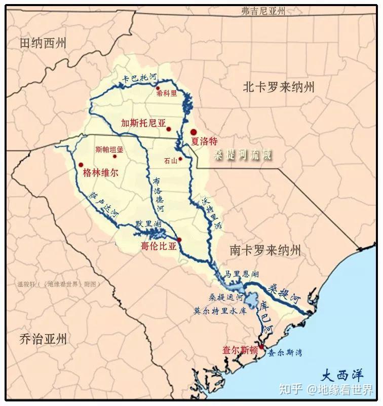 桑提河流域然而从向内陆扩张的角度来说,查尔斯湾并不是一个好的