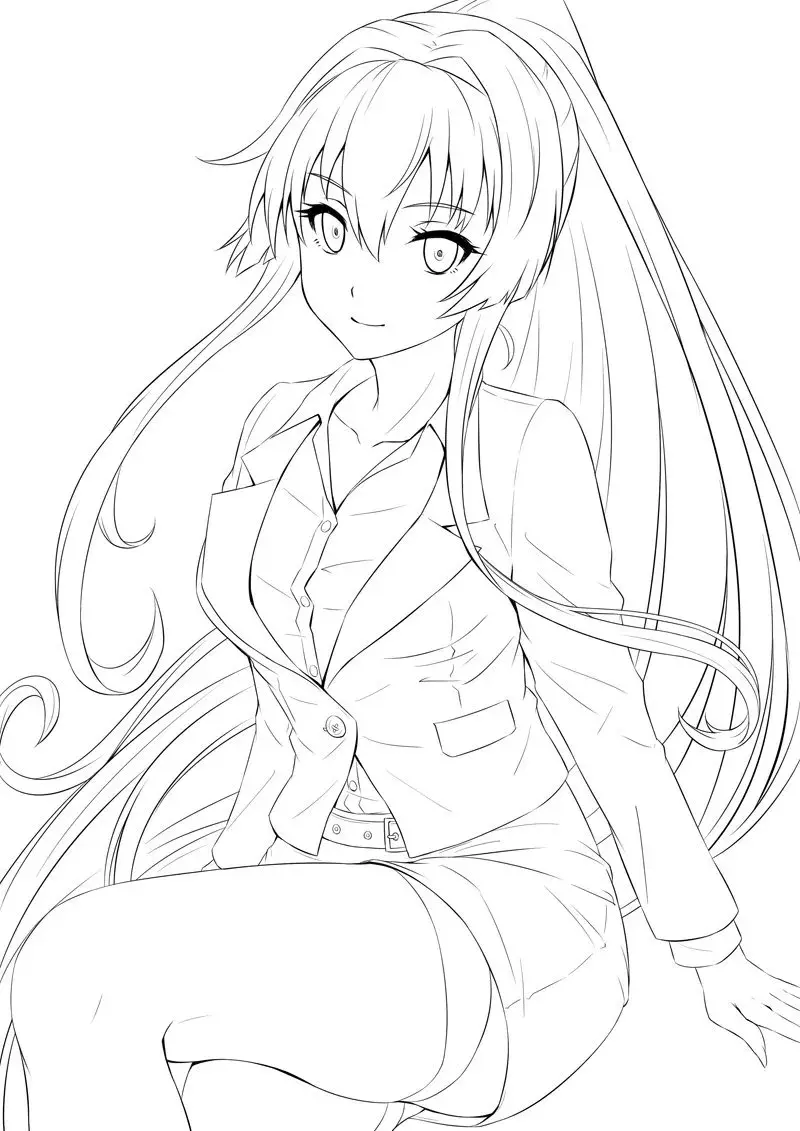 一组高清干净的线稿图这才是真线稿临摹躁起来