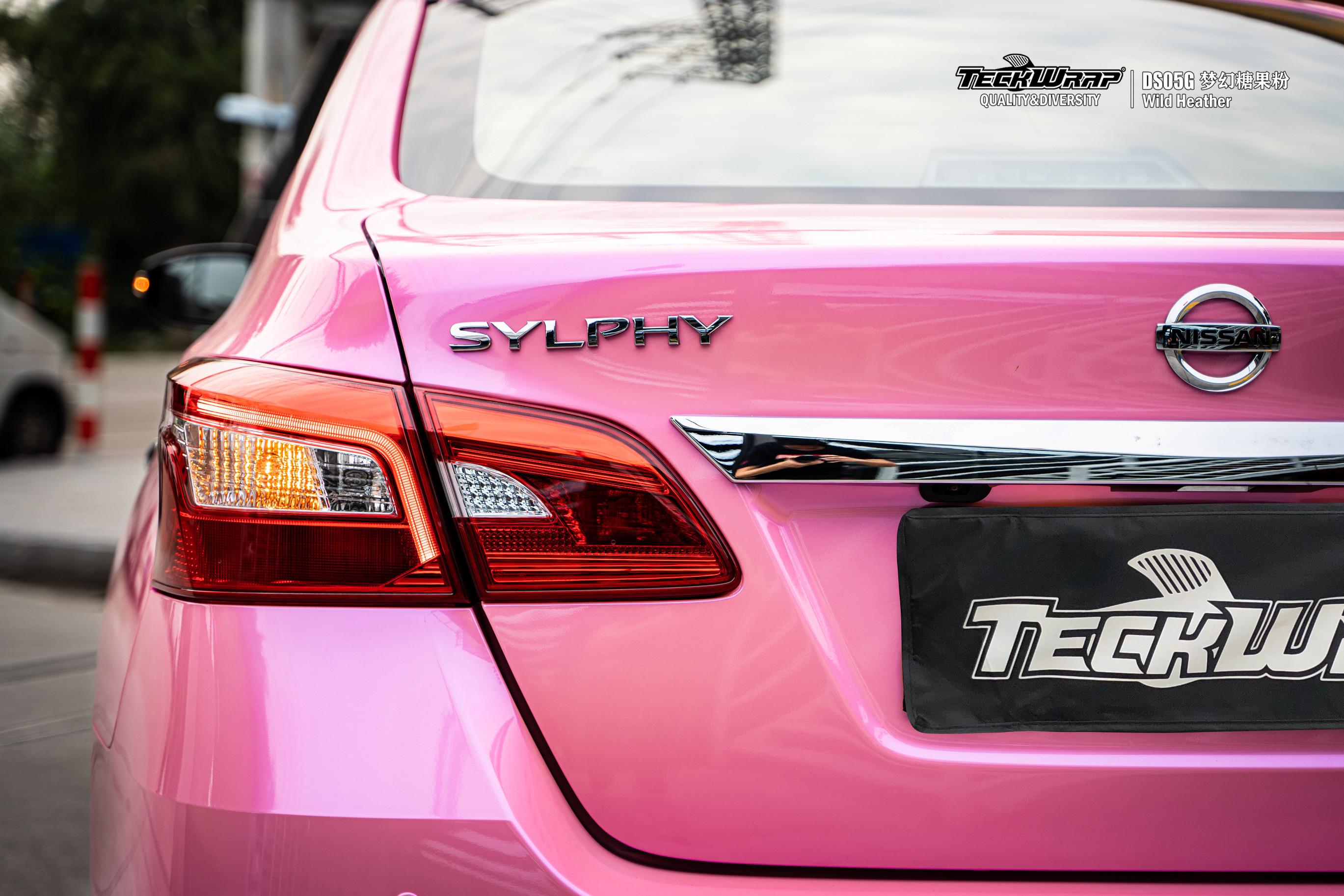 我放下过天地却从未放下你日产轩逸贴秃鹰改色膜糖果粉的故事