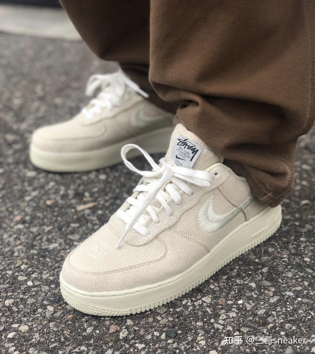 斯图西stussy空军米白情侣款