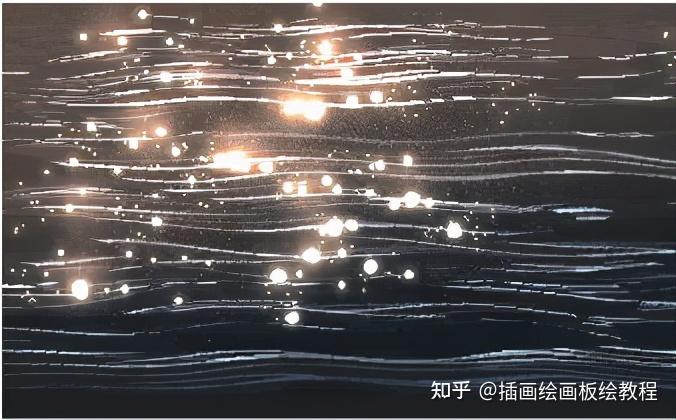 绘画教程反光水面怎么画教你波光粼粼的海面画法教程