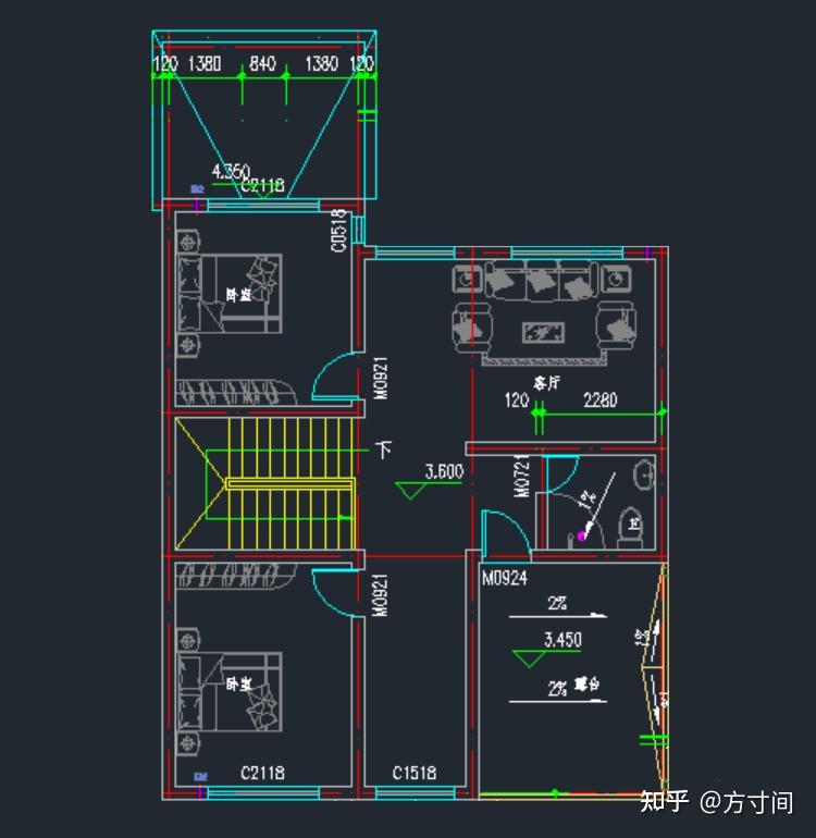 農村自建房開間8米進深12米怎麼設計