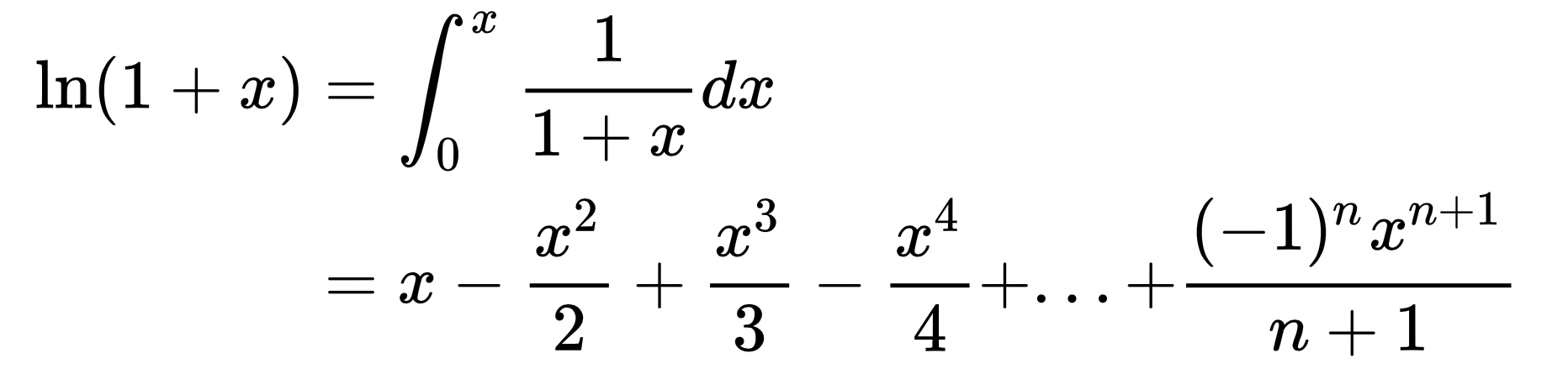 关于ln1x1x在无穷远处泰勒展开