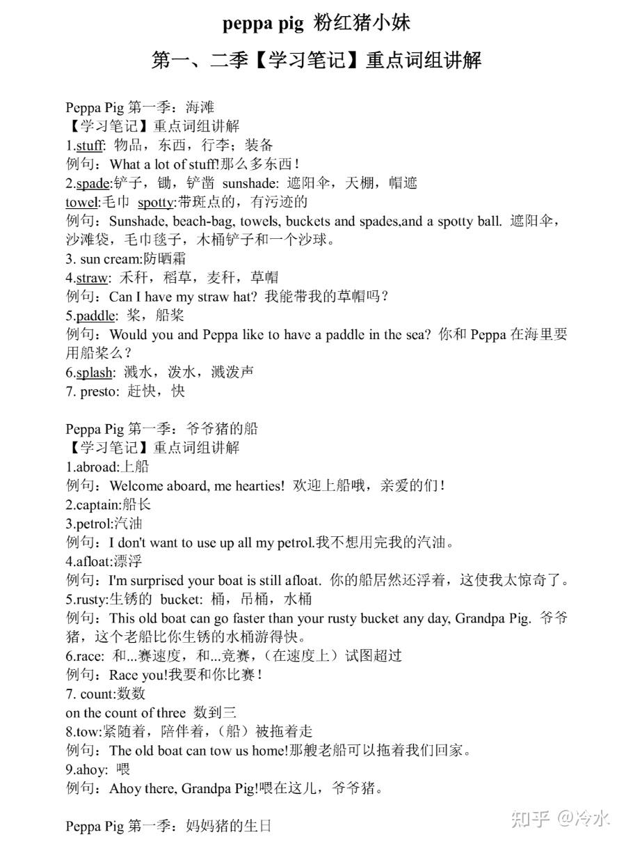 《小猪佩奇》1-7季中英文全套资源终于找齐了！（视频+音频+绘本+台词+讲解） - 知乎