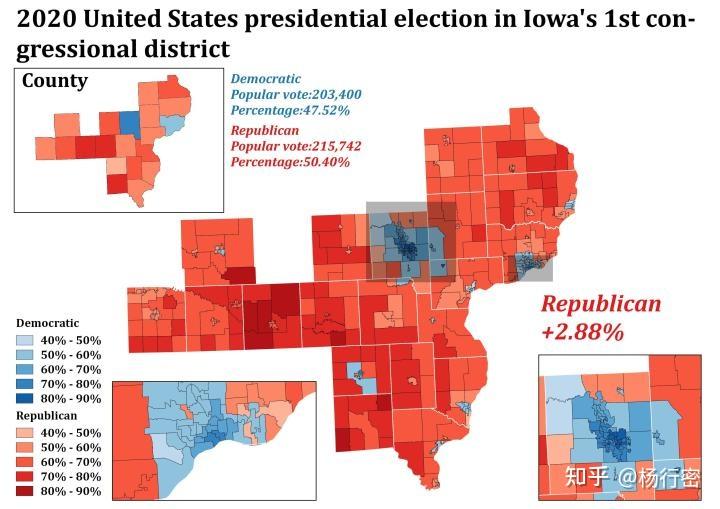 2022年美国众议院选区划分鹰眼之州爱荷华