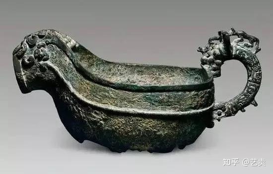 珍藏 中国西周青銅獣面紋盆 青銅器 時代物 中國古美術 置物 賞物