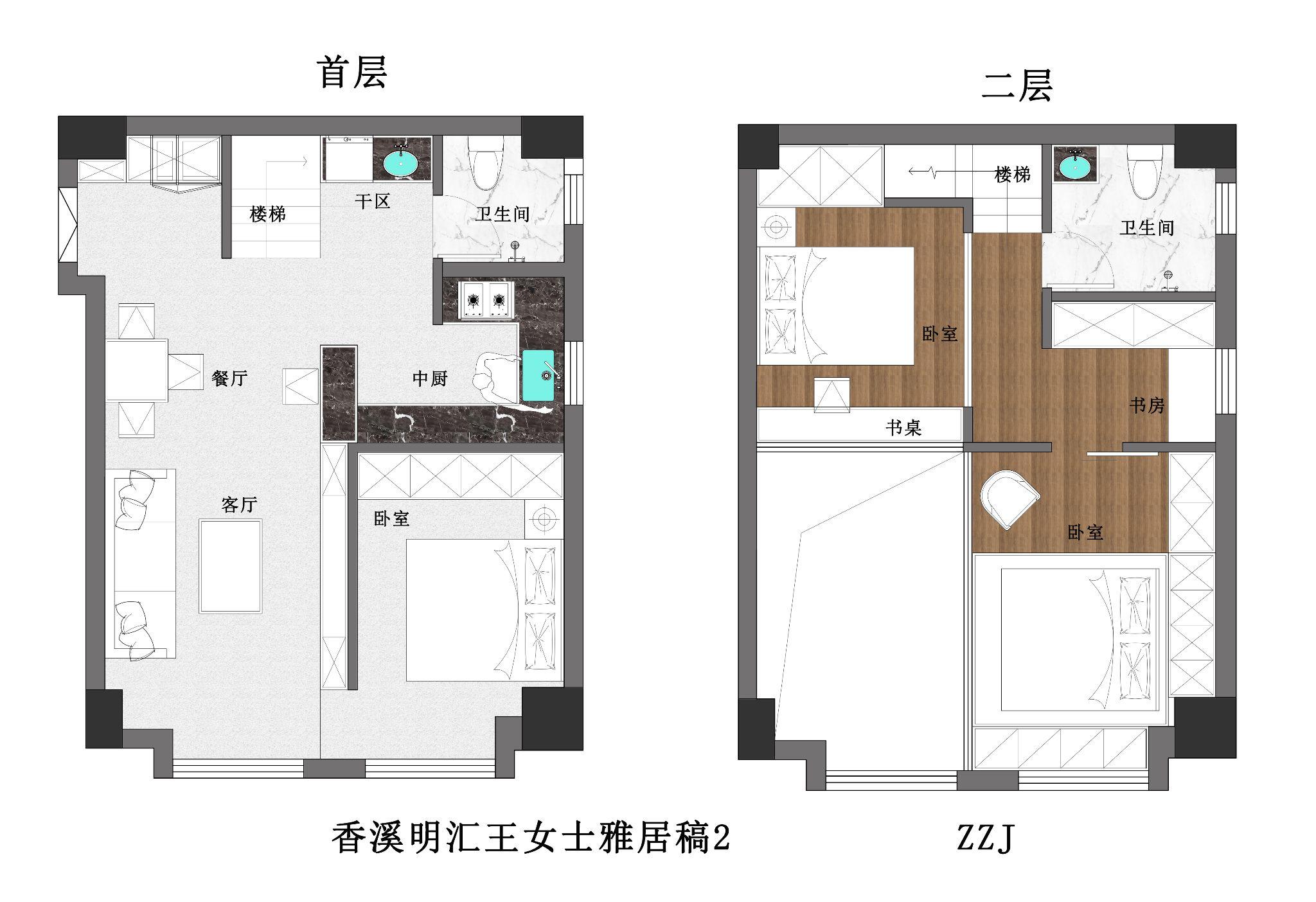 这两个loft户型平面图哪个好