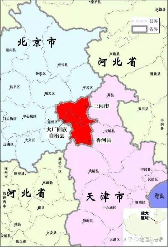 北京周边省份地图图片