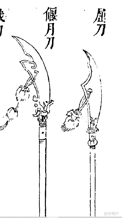 古代兵器刀线稿图片