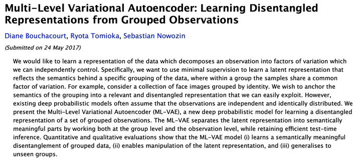 Multi-Level Variational Autoencoder - 知乎