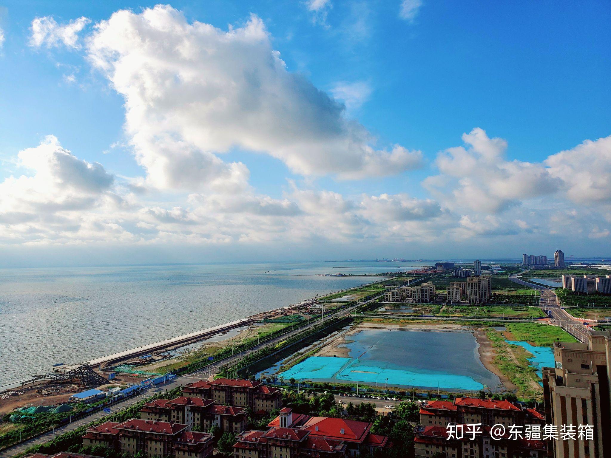 天津東疆港樓頂的風景