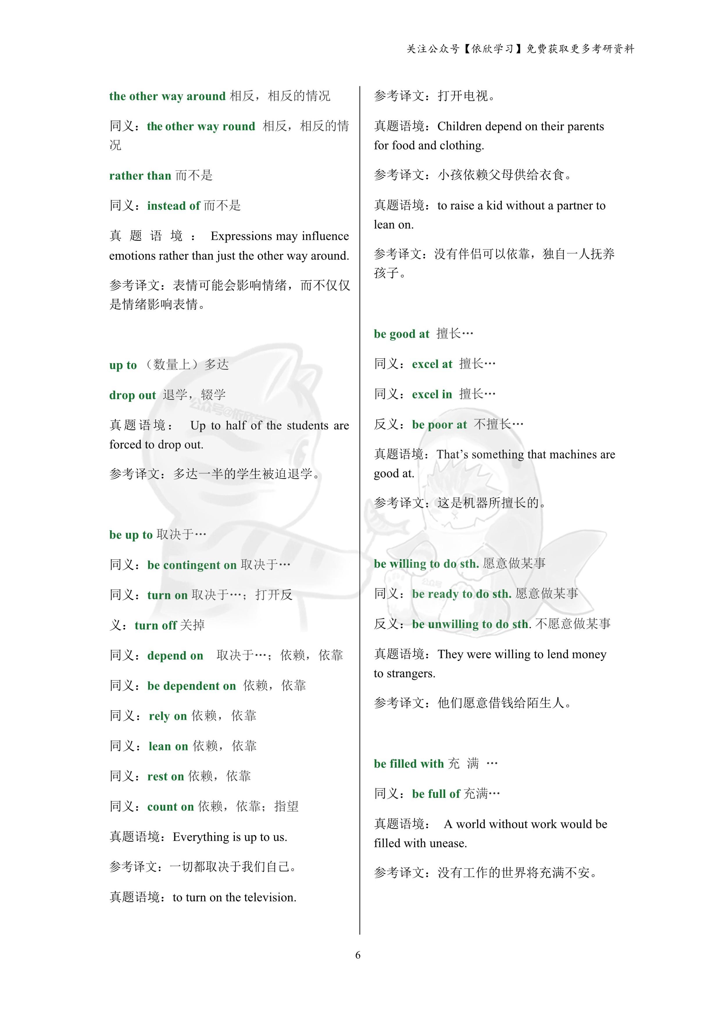 考研笔记📖考研英语词组、固定搭配汇总 - 知乎