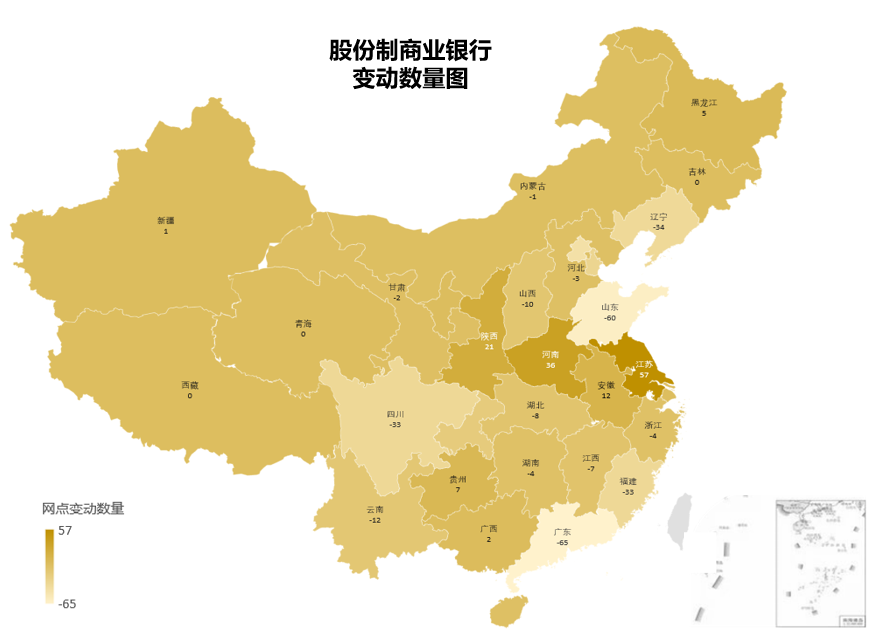 【独家数据】权威解读全国银行网点数量最新变化,启发网点布局新思路