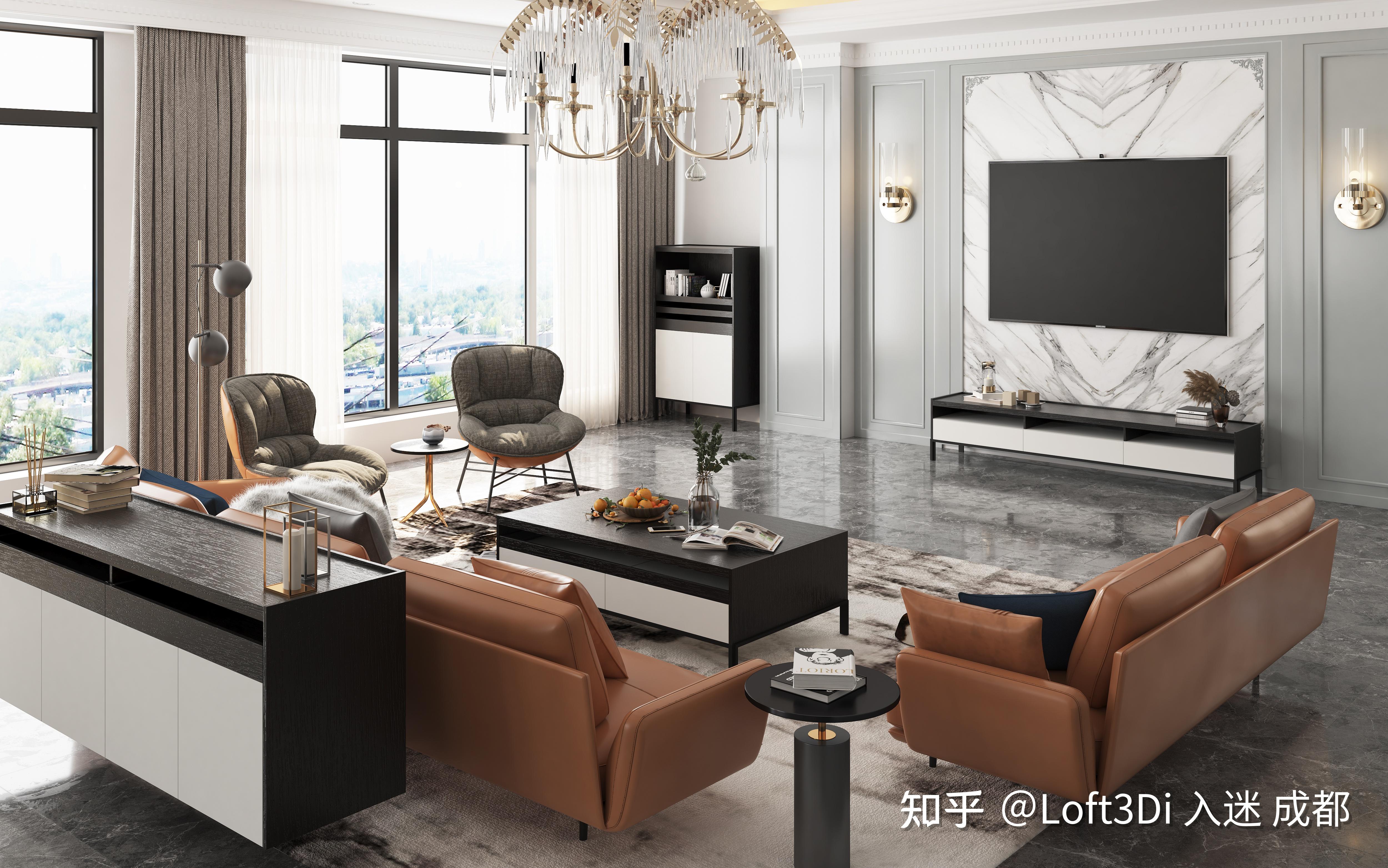 案例 | Loft3Di &家具厂商室内效果图案例展示 - 知乎