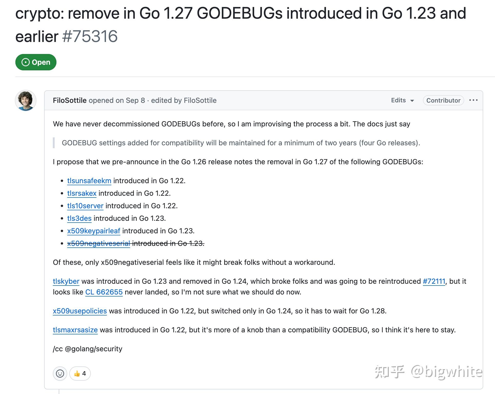 GODEBUG 的“技术债”清算：Go团队提出全新生命周期管理策略 - 知乎