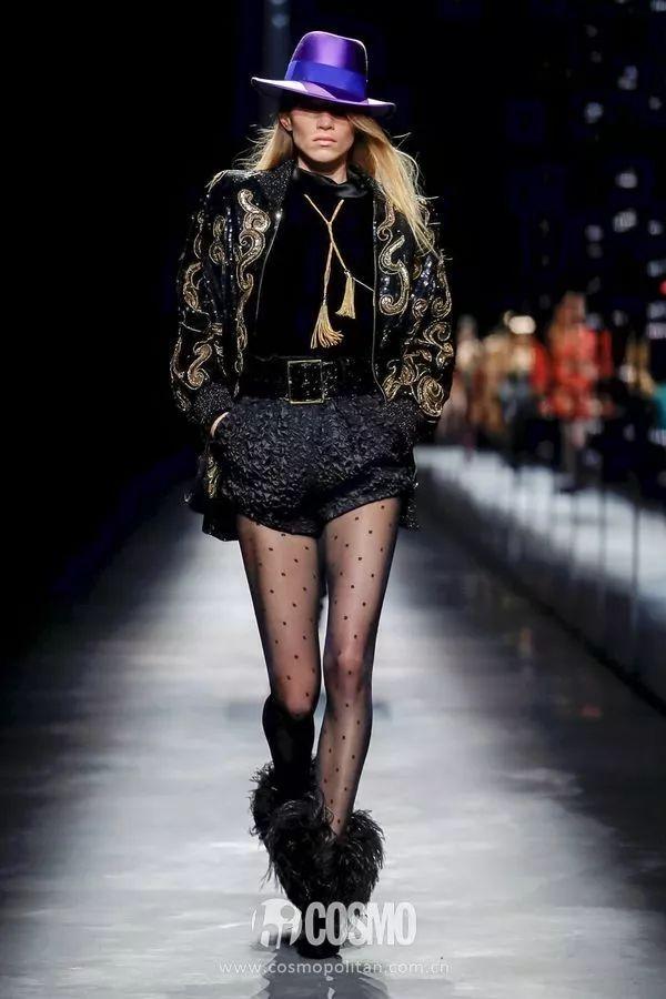 t型台 | saint laurent的夜色礼服太美太危险,爱上就一辈子