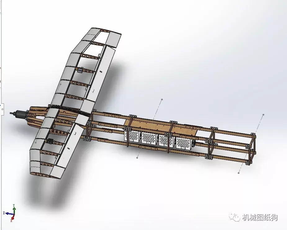 【飞行模型】albatros-2k小型飞机航模结构3d图纸 solidworks设计