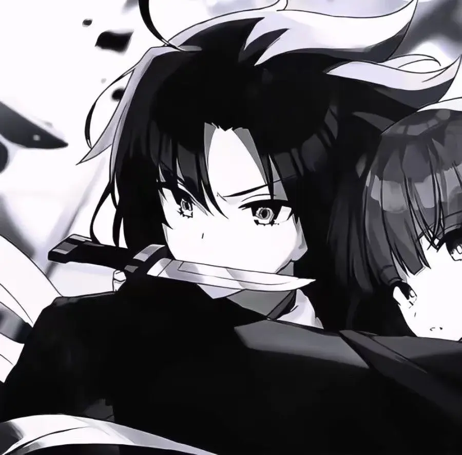 有没有类似这种黑白风格的情侣头像? - 知乎