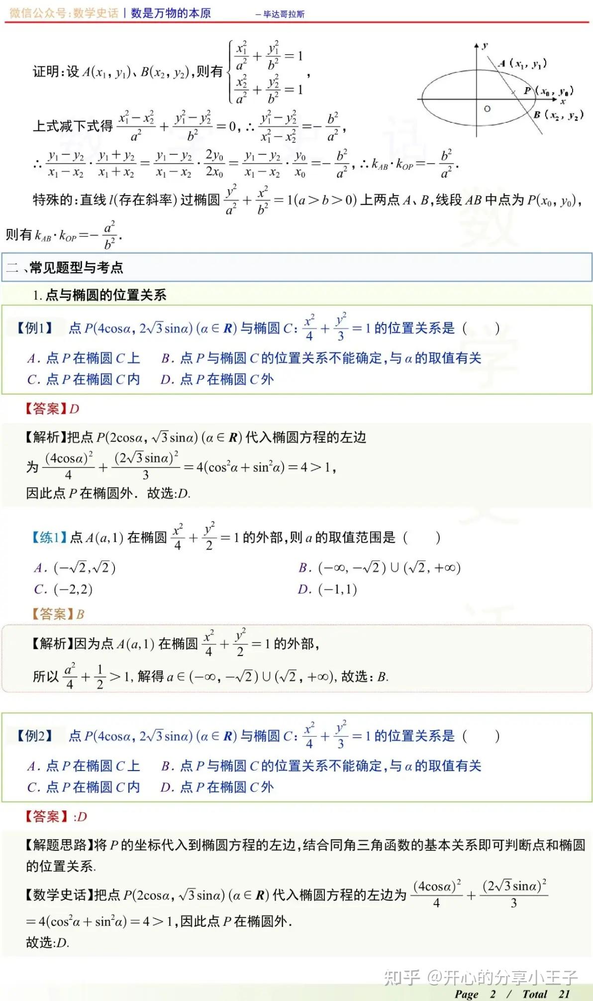 高中数学直线与椭圆联立的弦长、面积、定点定值等考点题型汇总 - 知乎