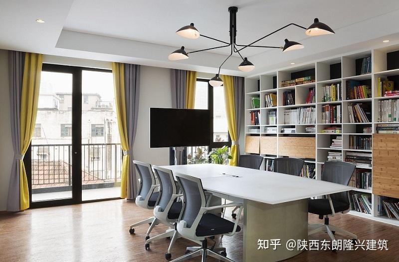 陕西办公楼装修设计，共享办公空间设计，写字楼装修设计 - 知乎